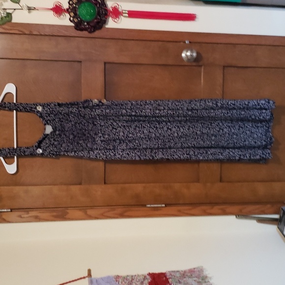 Bibbed dress with chest pocket and shell buttons-vintage. - Picture 1 of 3